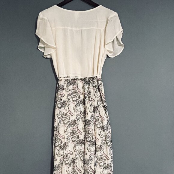 NWT Stunning Raga Apricot Beaded Kimono Duster / Wrap Maxi Dress Large - Picture 8 of 9